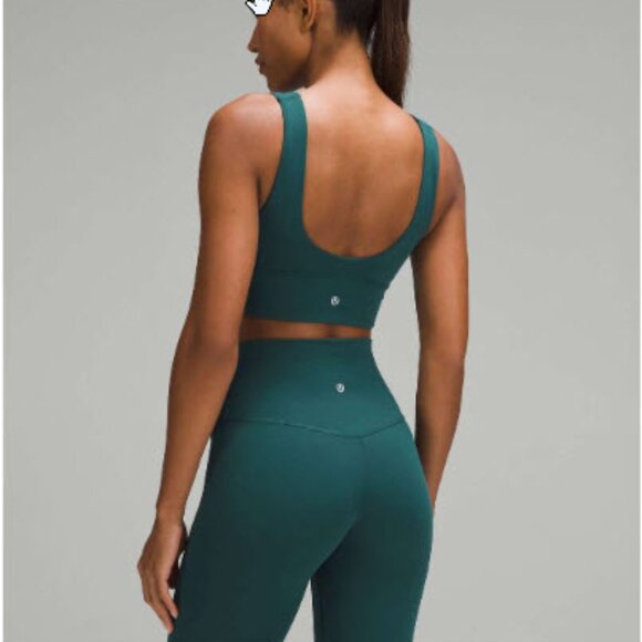 Lululemon Align V-Neck Bra *Light Support, C/D Cup Storm Teal sz 10 NWT - Picture 7 of 11
